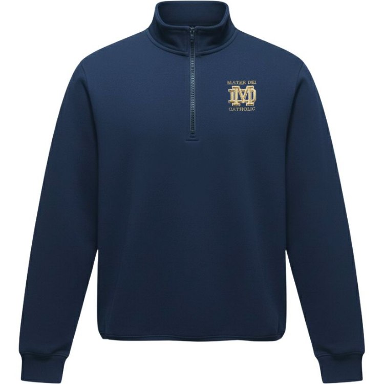 Picture of MD Q-Zip Cotton-Poly Pullover Sweatshirt